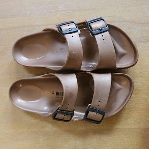 Copper Birkenstock size 38 or men's 8